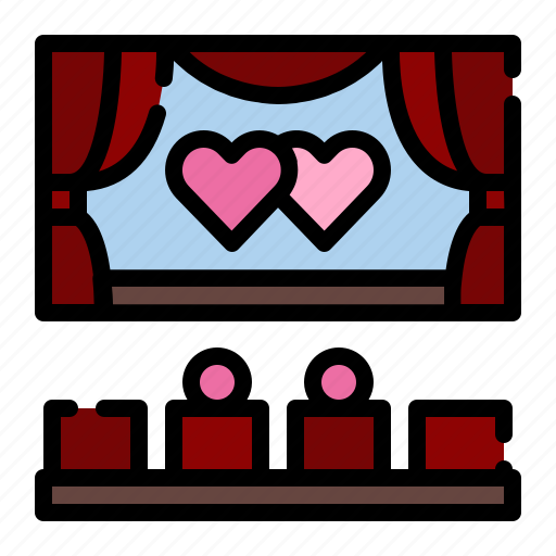 Entertainment, cinema, theater, film, valentines, movie icon - Download on Iconfinder