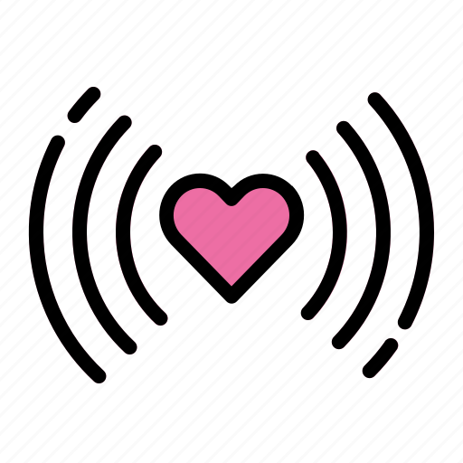 Network, love, sign, wifi, valentines, signal, heart icon - Download on Iconfinder