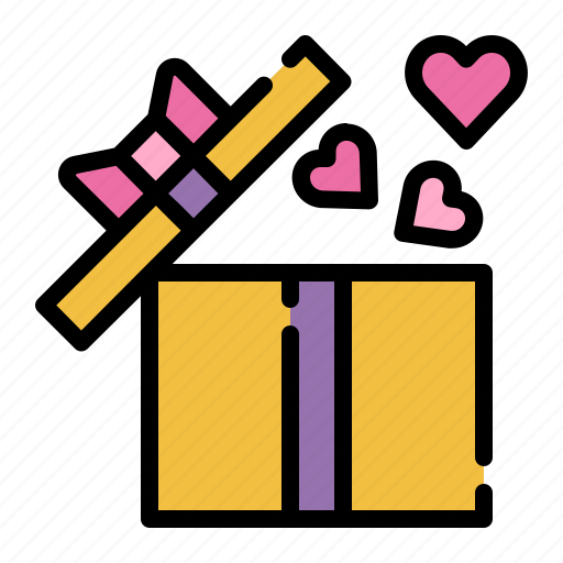 Surpise, present, party, celebration, valentines, birthday, gift icon - Download on Iconfinder