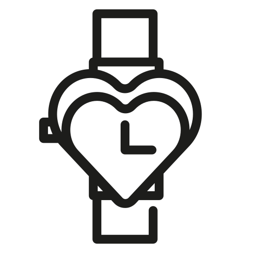 Valentines, watch, romantic, romance, heart, love icon - Free download