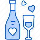 alcohol, romantic, wine, drink, love