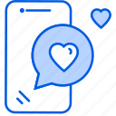 phone, mobile, love, chat, message