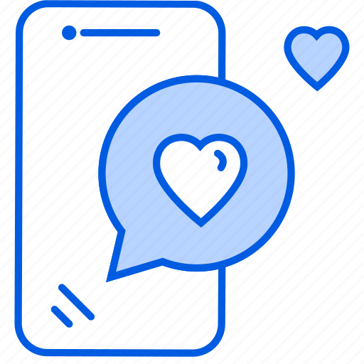 Phone, mobile, love, chat, message icon - Download on Iconfinder
