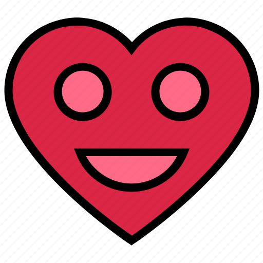 Emoji, face, happy, heart, love, valentine’s day icon - Download on Iconfinder