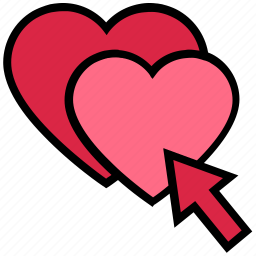 Click, heart, like, love, press, valentine’s day icon - Download on Iconfinder