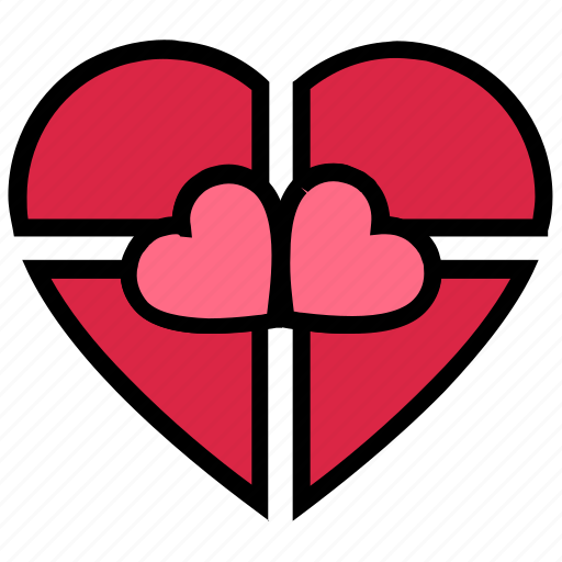 Gift, gift box, heart, love, present, romance, valentine’s day icon - Download on Iconfinder