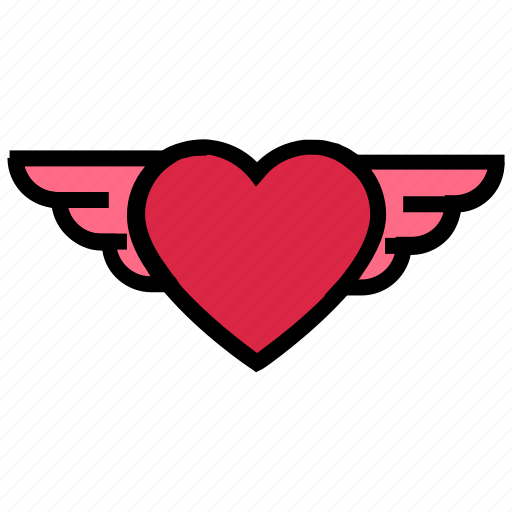 Air, fly, heart, love, valentine’s day, wing icon - Download on Iconfinder