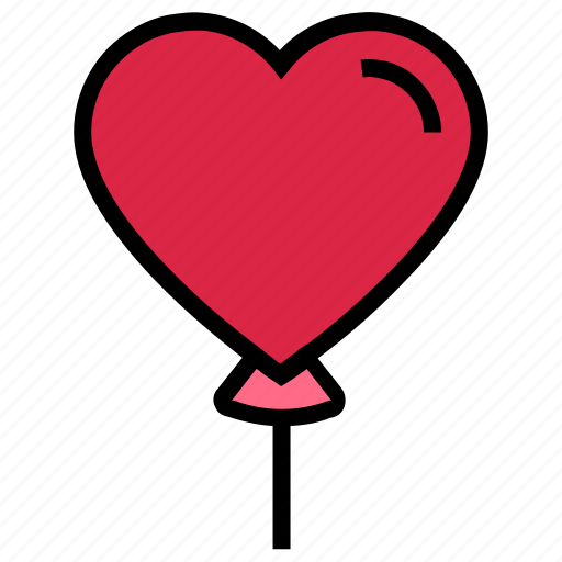 Balloon, heart, love, party, romance, valentine’s day icon - Download on Iconfinder