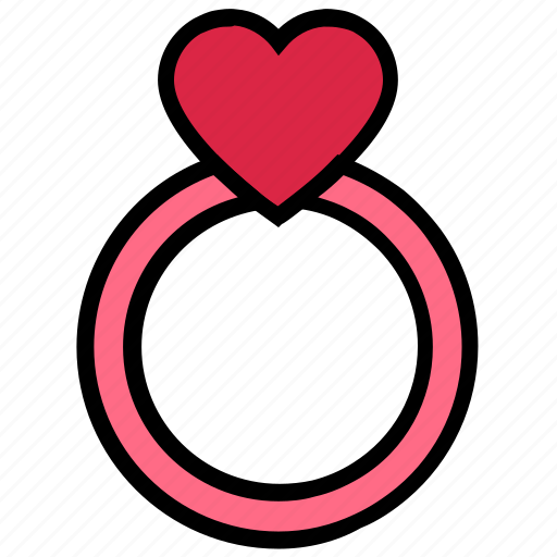 Couple, engagement, heart, love, ring, valentine’s day, wedding icon - Download on Iconfinder
