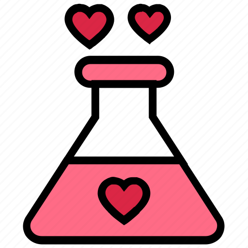 Affection, chemical, heart, love, magic, test tube, valentine’s day icon - Download on Iconfinder