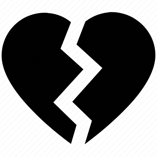 Broken heart, crack, heart, love, pain, valentine’s day icon - Download on Iconfinder