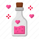 love, potion, chemistry, romance, valentines, flask