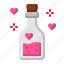love, potion, chemistry, romance, valentines, flask 