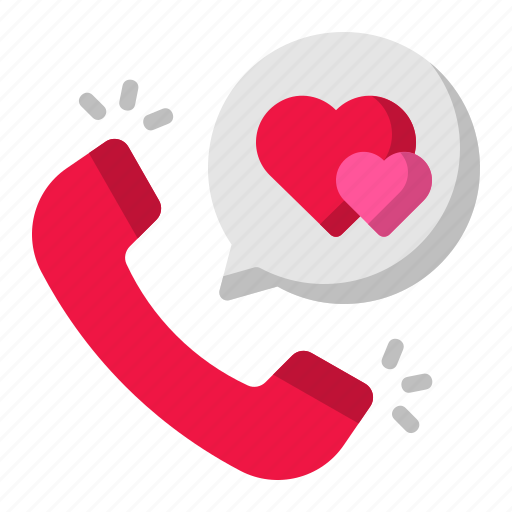 Romantic, love, romance, valentines, telephone, call, phone icon - Download on Iconfinder