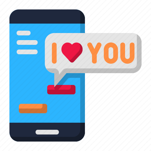 Smartphone, valentines, heart, communications, love, message icon - Download on Iconfinder