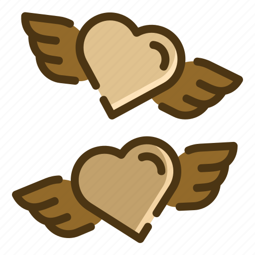 Heart, angel, wings, love, valentines, romance icon - Download on Iconfinder