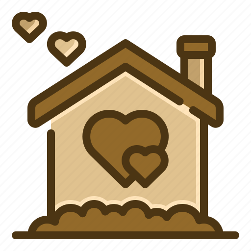 House, family, valentines, real, estate, home, heart icon - Download on Iconfinder