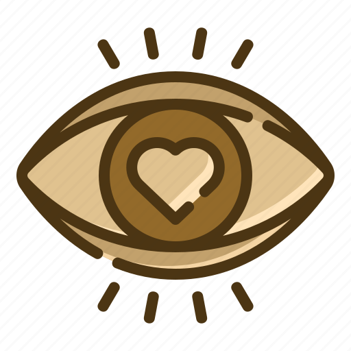 Love, sight, valentines, view, heart, eye icon - Download on Iconfinder