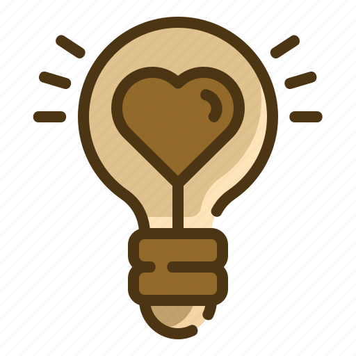 Light, bulb, love, passion, heart, valentines, romance icon - Download on Iconfinder