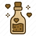 love, potion, chemistry, romance, valentines, flask