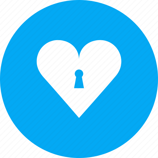 Heart, keyhole, lock, love, romance, valentines icon - Download on Iconfinder