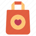 bag, love, gift bag, shopping bag, valentine, romance