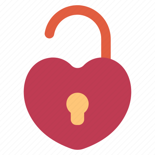 Lock, love, heart, love and romance, protection, safety icon - Download on Iconfinder