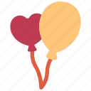 balloon, love, balloons, birthday, valentine, party