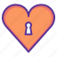 heart, keyhole, lock, love, romance, valentines 