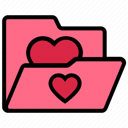 Bookmarks, favorite, folder, heart, like, love, valentine’s day icon - Download on Iconfinder