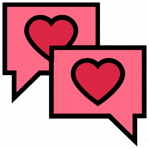 Chat, heart, love, messages, private, romance, valentine’s day icon - Download on Iconfinder