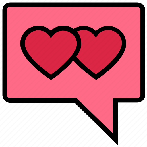 Chat, heart, love, message, private, romance, valentine’s day icon - Download on Iconfinder