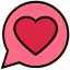 chat, heart, love, message, private, romance, valentine’s day 