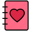 agenda, book, guest book, heart, love, note, valentine’s day 