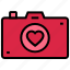 camera, gadget, heart, love, photo, photography, valentine’s day 