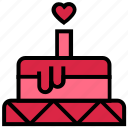 cake, candle, heart, love, valentine cake, valentine’s day, wedding