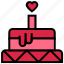 cake, candle, heart, love, valentine cake, valentine’s day, wedding 