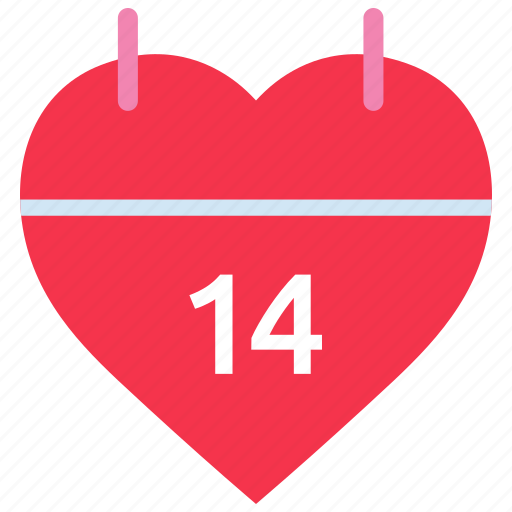 Calendar, celebration, event, heart, love, valentines day icon - Download on Iconfinder