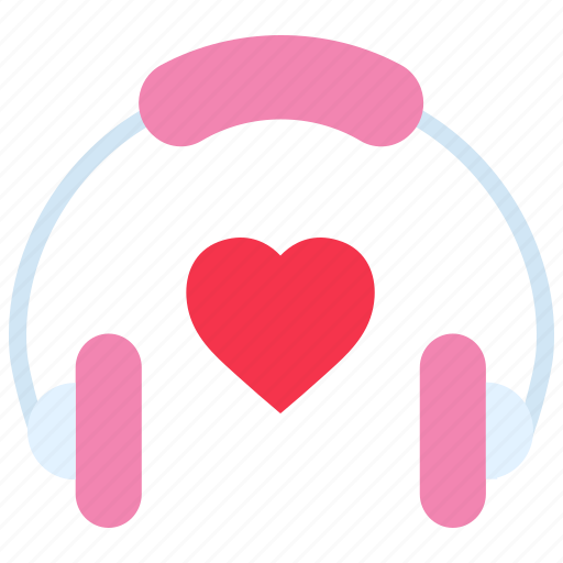 Favorite, headset, heart, love songs, music, valentines day icon - Download on Iconfinder