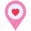 heart, location, love, party, valentines day, wed location 