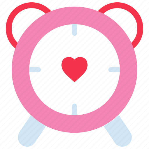 Clock, gift, heart, schedule, time, valentines day icon - Download on Iconfinder