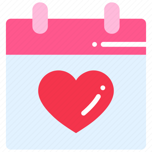 Calendar, event, heart, love, party, valentines day icon - Download on Iconfinder