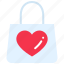 gift, hand bag, heart, love, purchase, shopping 