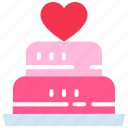 bakery, cake, heart, love, party, wedding