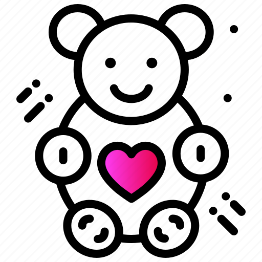 Celebration, doll, gift, heart, love, teddy bear icon - Download on Iconfinder