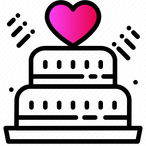 Bakery, cake, heart, love, party, wedding icon - Download on Iconfinder