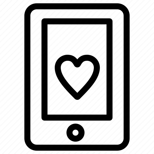 Cell, love, mobile, romantic, valentine icon - Download on Iconfinder