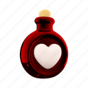 png, red bottle, glass, bottle, heart, liquid, happy 