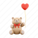 png, teddy, heart, toy, happy, bear, mascot 