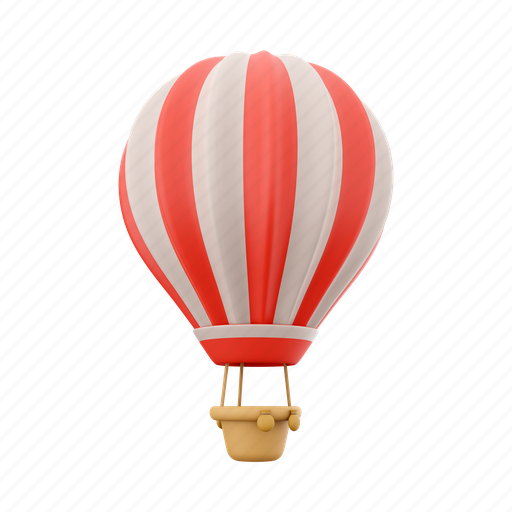 Png, hot air ballon, balloon, recreation, tourism, bright, ride 3D illustration - Download on Iconfinder